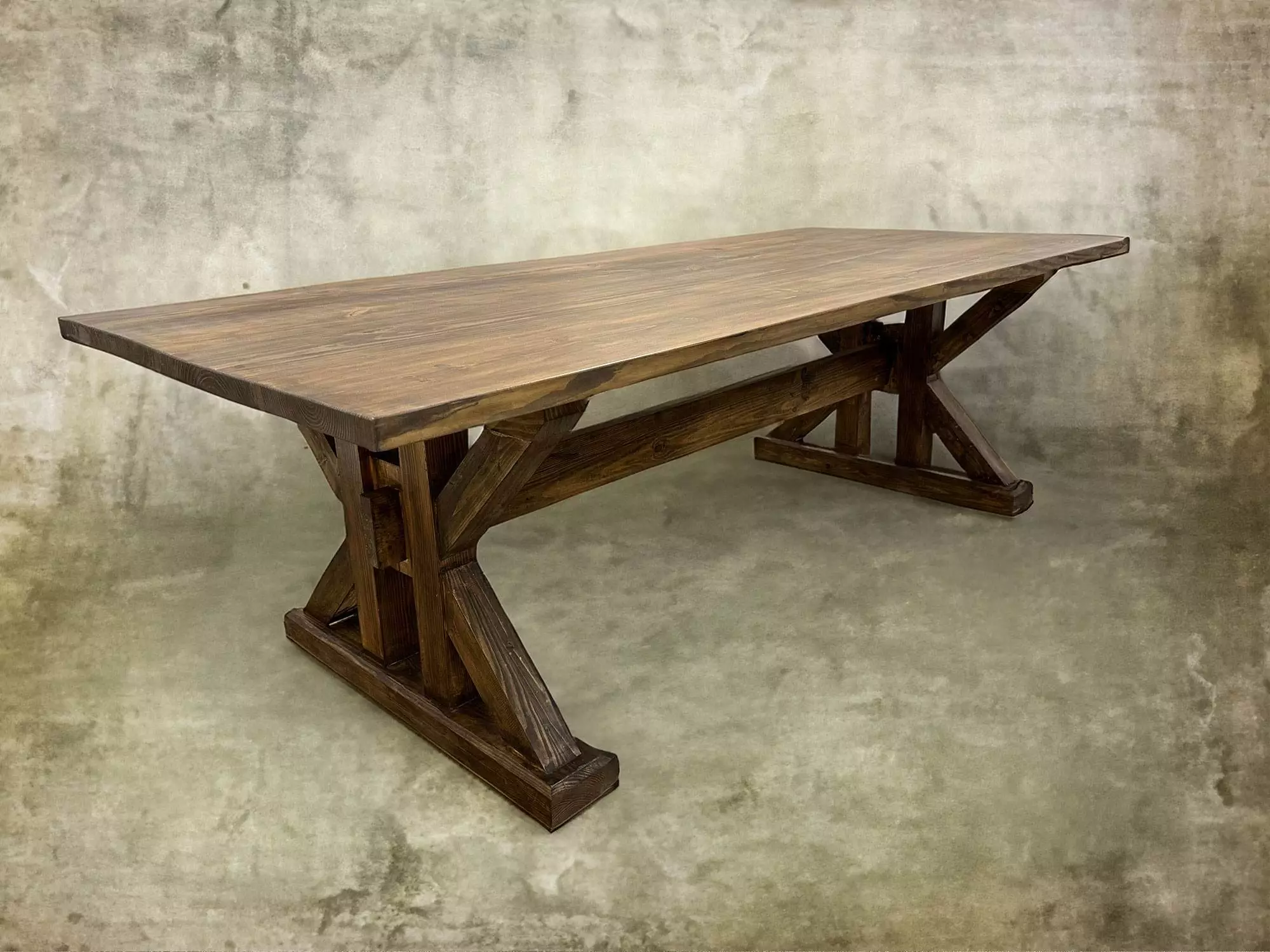 Rustic Solid Wood Dining Table Made in the USA