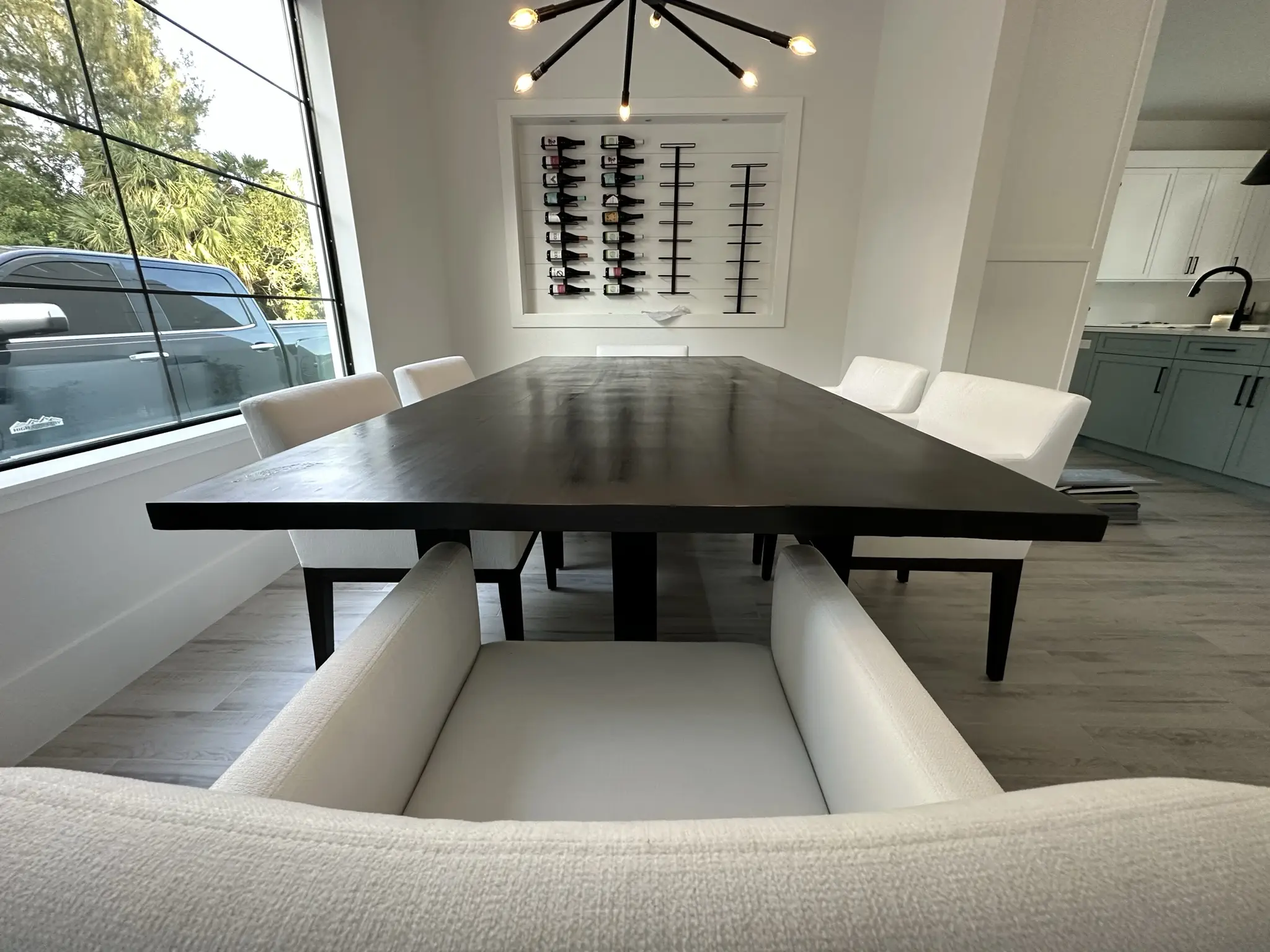 The Jupiter Island Modern Solid Wood Custom Dining Room Table - Image 2