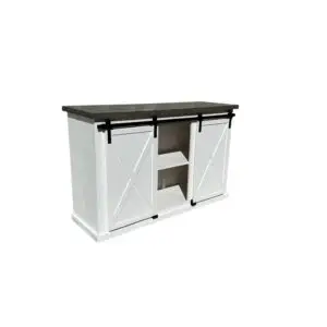 Barn Door Style Buffet Console