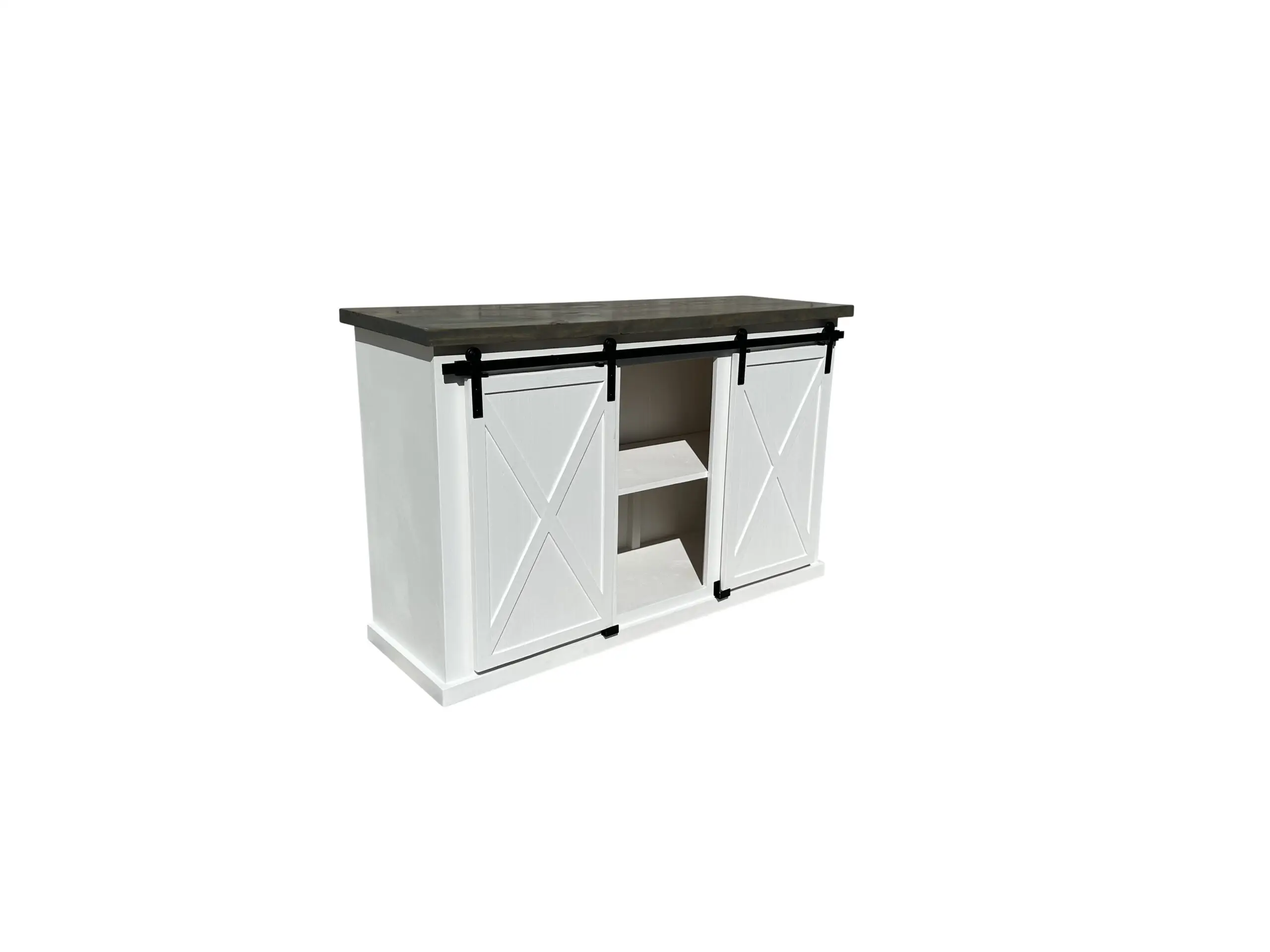 Barn Door Style Buffet Console