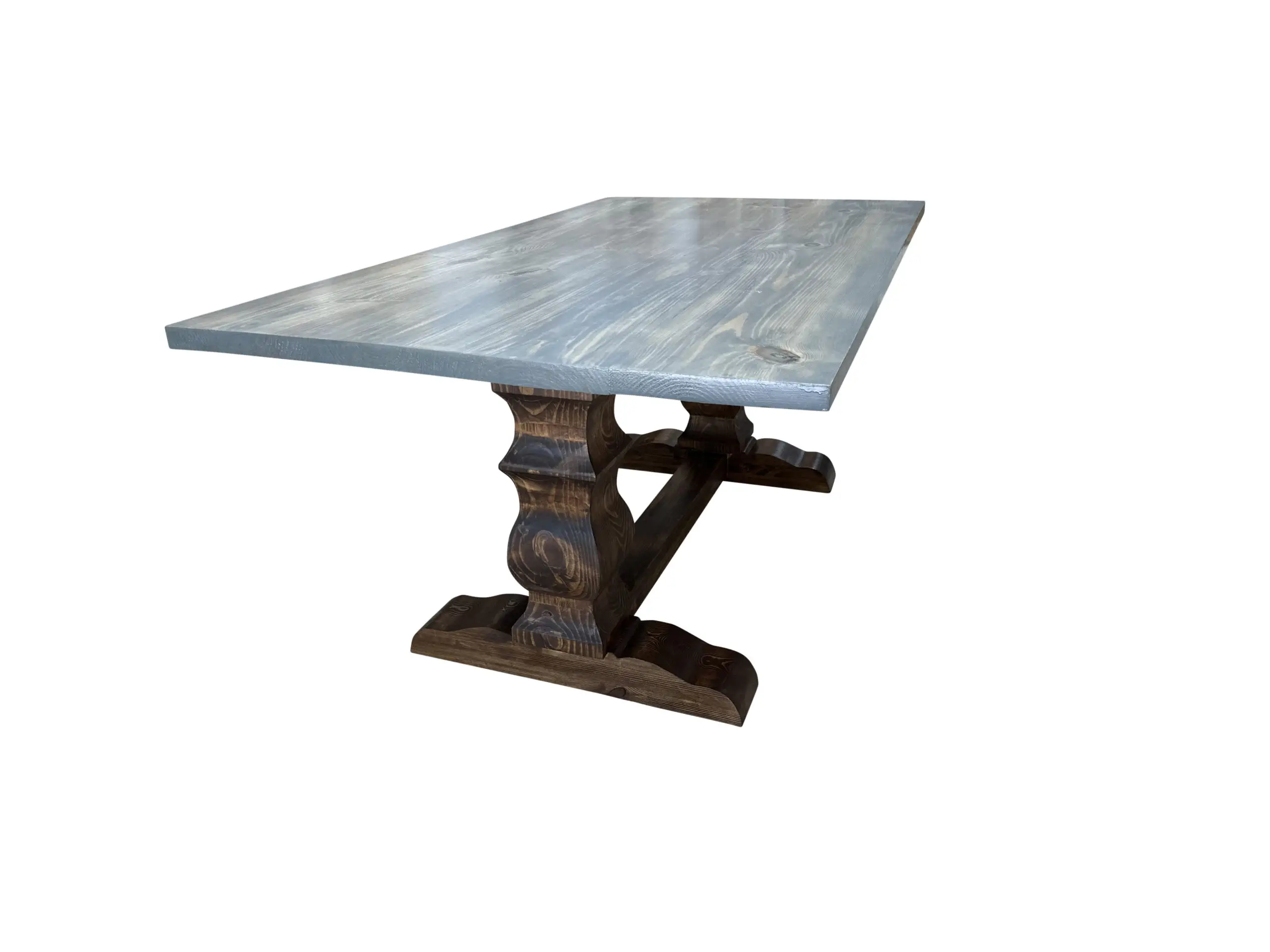 Contemporary Pedestal Leg Dining Table - Image 2