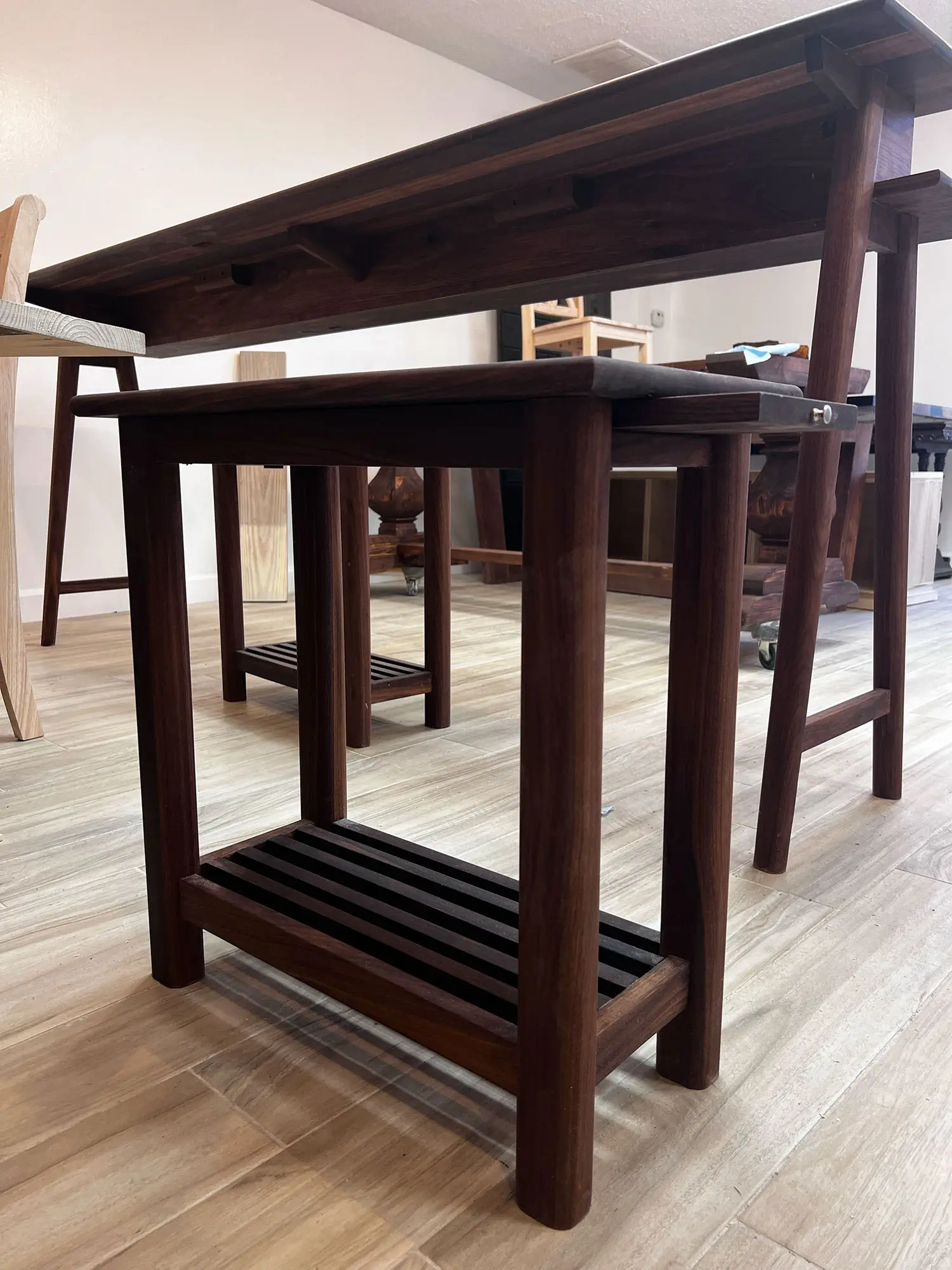 Solid Walnut End Table - Image 2