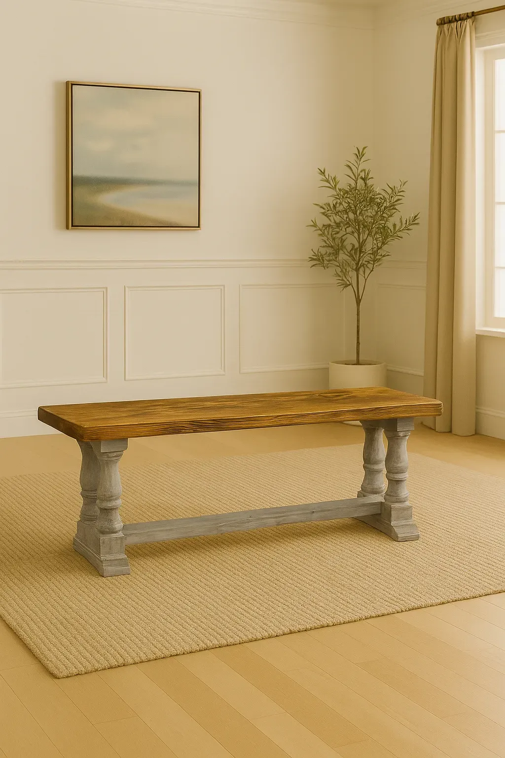 Crafted to match your custom table, our Hardwood Benches offer timeless design and everyday utility. Built from solid hardwood and finished to coordinate perfectly with your dining set.