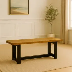 Crafted to match your custom table, our Hardwood Benches offer timeless design and everyday utility. Built from solid hardwood and finished to coordinate perfectly with your dining set.