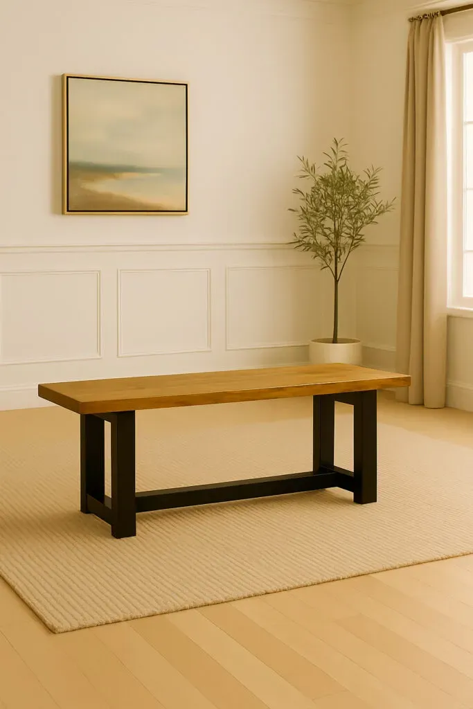Crafted to match your custom table, our Hardwood Benches offer timeless design and everyday utility. Built from solid hardwood and finished to coordinate perfectly with your dining set.